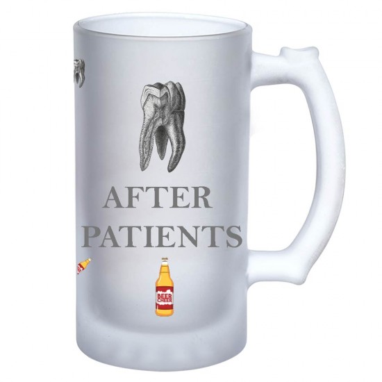 After Patient Dental Beer Frosted Mug for Gift Zahnsply Dental Beer Mugs Rs.401.78